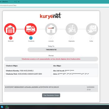 Kuryenet'in İlgisizliği Ve Yanıltıcı Takip Sistemi
