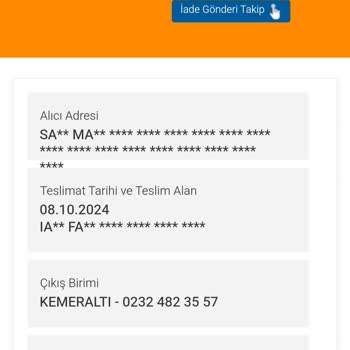 İade Edilen Ürün Kargo Tarafından Teslim Edilmedi