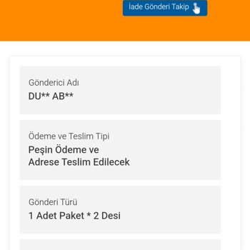 İade Edilen Ürün Kargo Tarafından Teslim Edilmedi