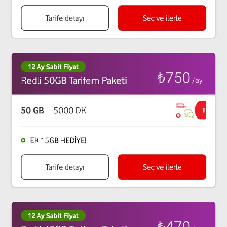 Vodafone'dan Fahiş Fiyat Artışı Ve Yetersiz Tarife Seçenekleri