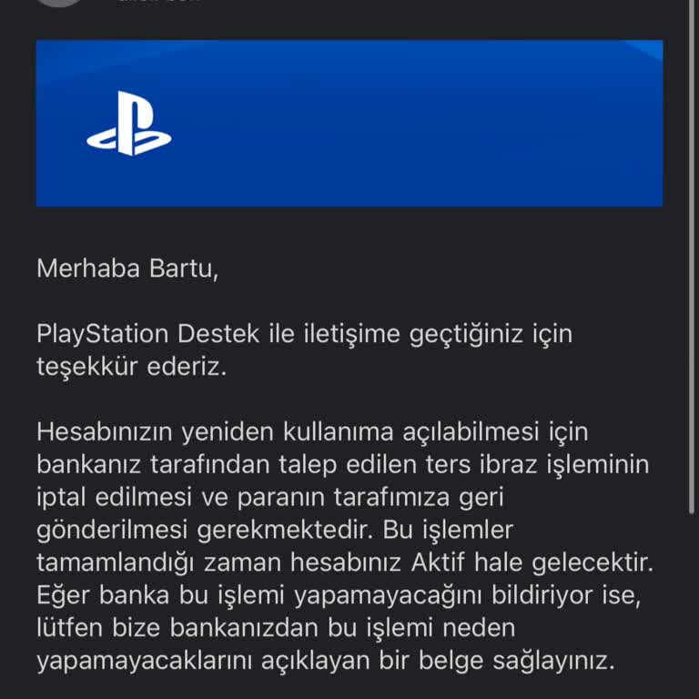PSN Hesabım Haksız Yere Askıya Alındı