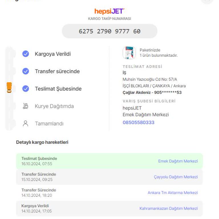Hepsijet İle Kargo Teslimatında Büyük Hayal Kırıklığı