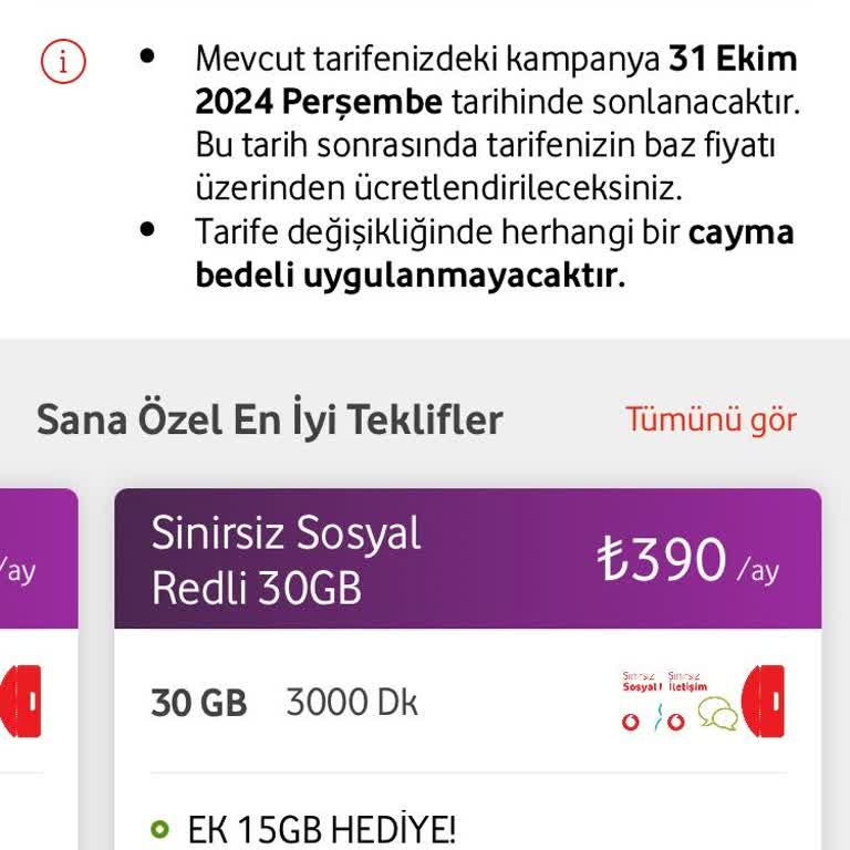 Vodafone Faturalandırma Ve Fiyatlandırma Adaletsizliği