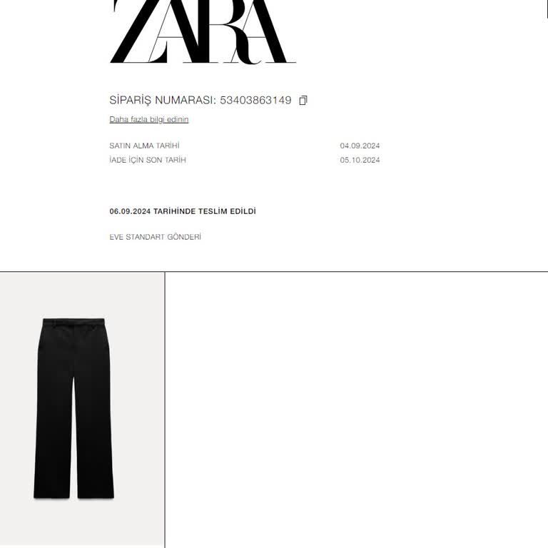 Zara Ürün Kalitesi Hayal Kırıklığı