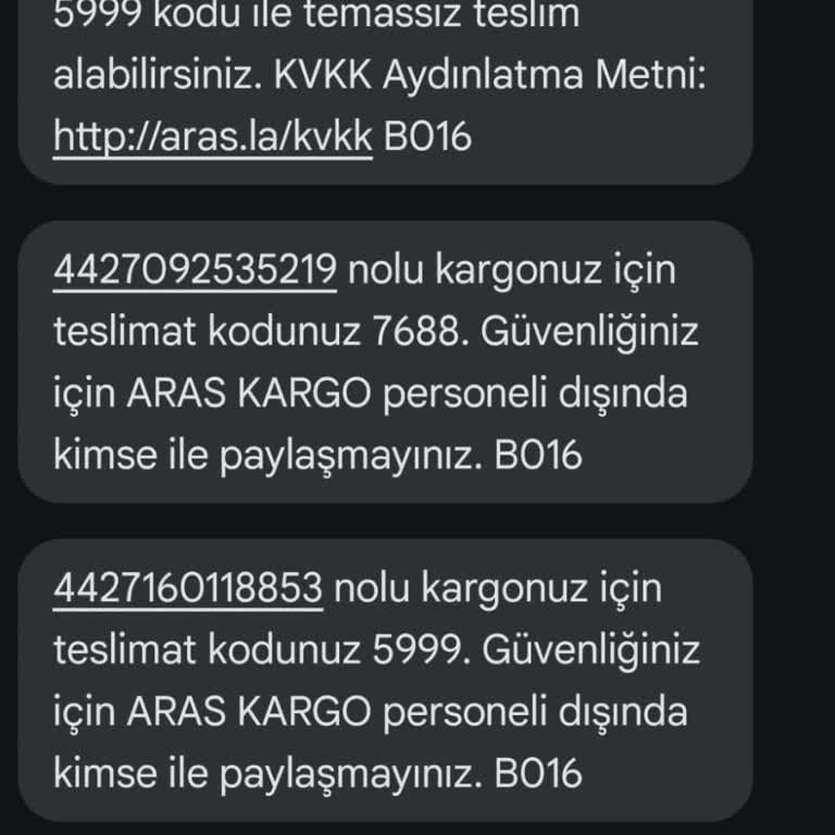 Aras Kargo'nun Yanıltıcı Teslimat Mesajları Ve Müşteri Hizmetleri Sorunu