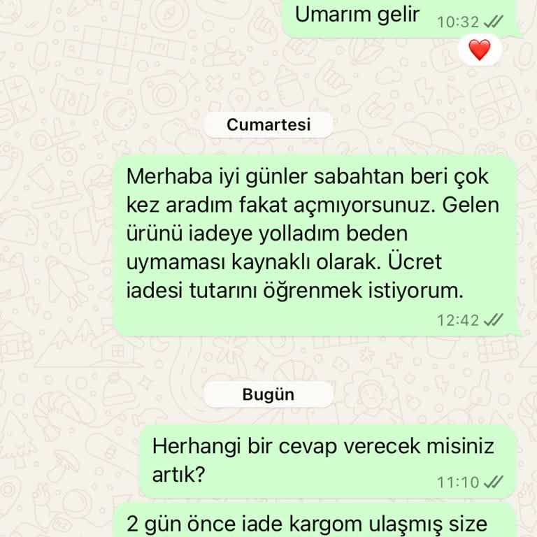 Müşteri Hizmetleri Ve İade Sürecindeki Sorunlar