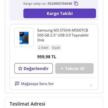 N11 Üzerinden Alınan Harddisklerin Sorunları