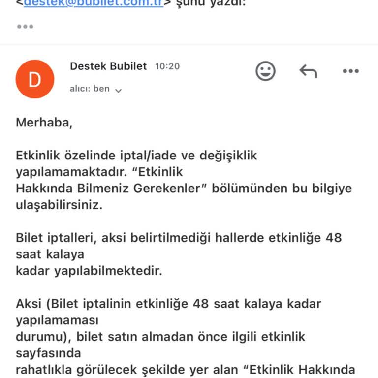 Bilet İptalinde Yaşanan Sorun Ve Acil Çözüm Talebi