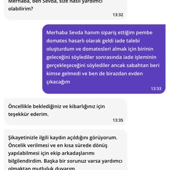 Getir'den Gelen Hasarlı Ve Yanlış Ürünler