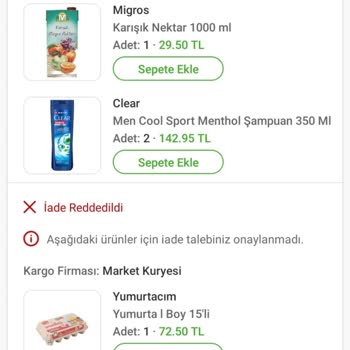 Eksik Ürün Teslimatı Ve Geri Ödeme Sorunu