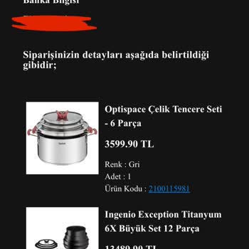 Tefal'de Yanlış Adres Ve İptal Sorunu