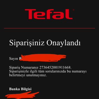 Tefal'de Yanlış Adres Ve İptal Sorunu