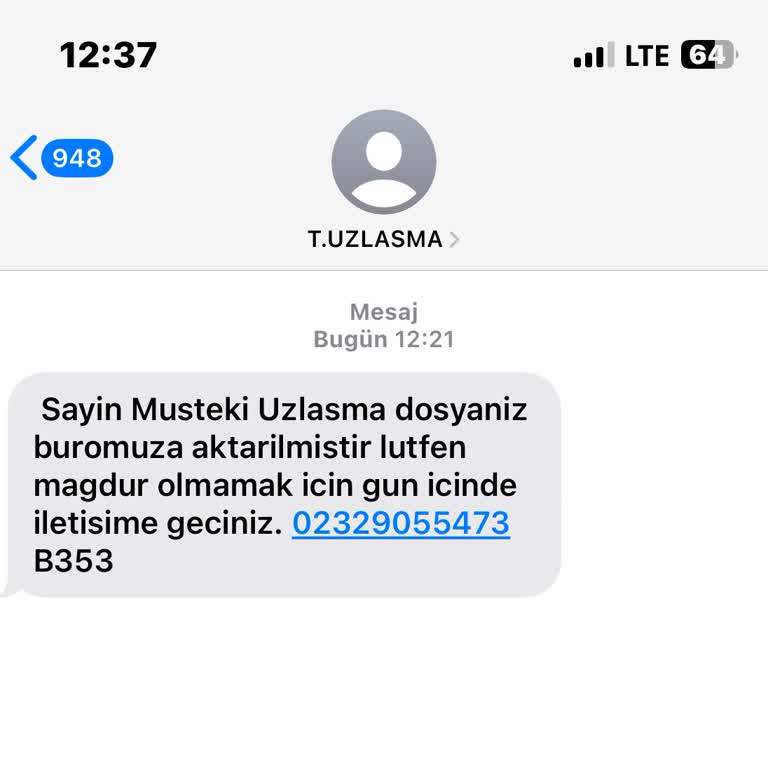 Bilinmeyen Uzlaşma Mesajı Ve Yanıltıcı Bilgilendirme