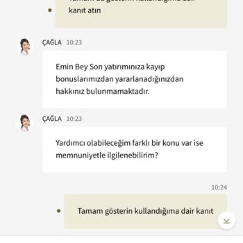 Yanlış Bonus İşlemi Ve Yetersiz Canlı Destek