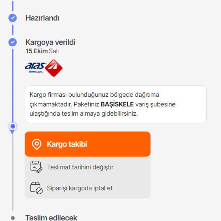 Aras Kargo'nun Kapıya Teslimat Sorunu