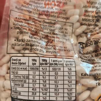 Bakliyat Ürünlerinde Makro Değer Tutarsızlığı