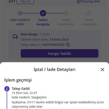 Yanlış Teslimat Ve İptal Süreci Karmaşası