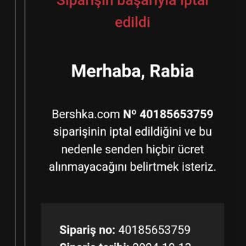 İptal Edilen Sipariş Ve İade Sorunu