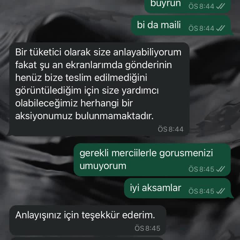 Siparişim Nerede? 16 Günlük Bekleyiş!