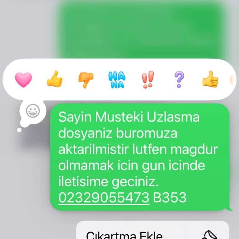Şüpheli Telefon Mesajları Ve Kimlik Bilgisi Talebi
