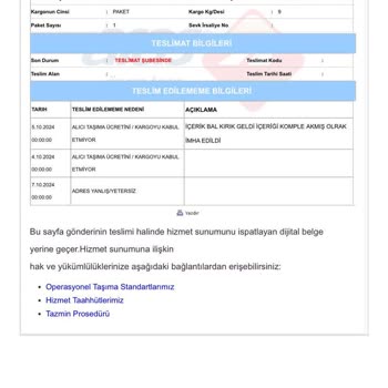 Kargo Şirketinin Sorumluluk İhmali Ve İletişim Eksikliği