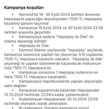 Hepsipay Kampanya Koşullarına Uygun Ödeme Sorunu