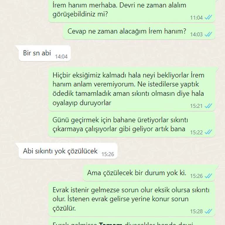 Fuzul Ev'den Bilgi Eksikliği Ve Ödeme Sorunları