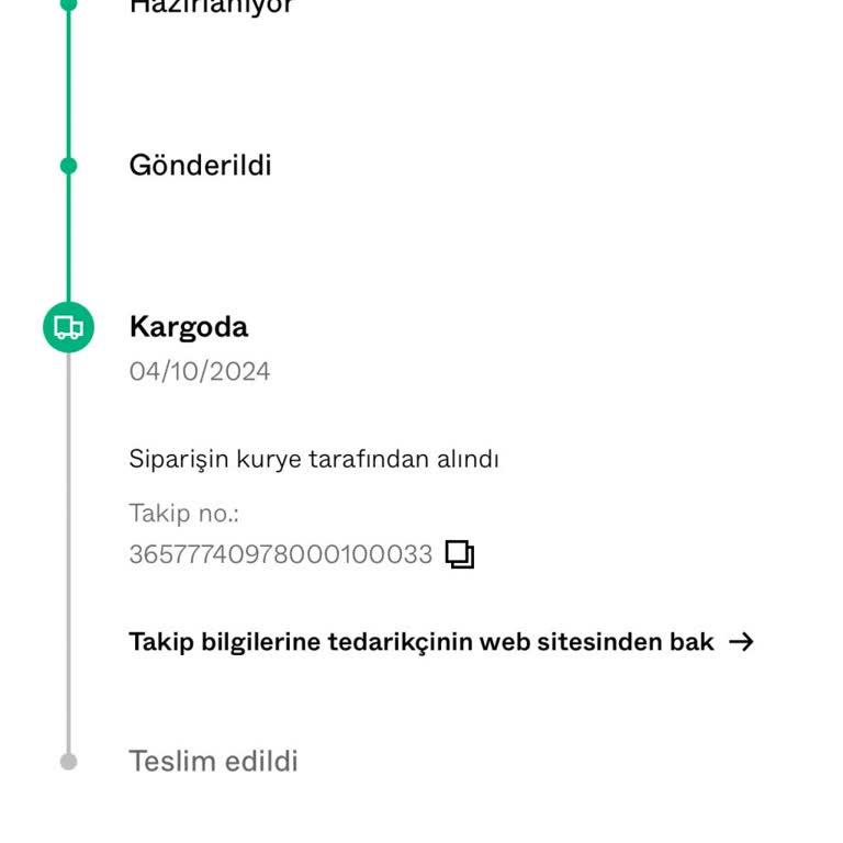 Geciken Sipariş Ve İletişim Sorunu