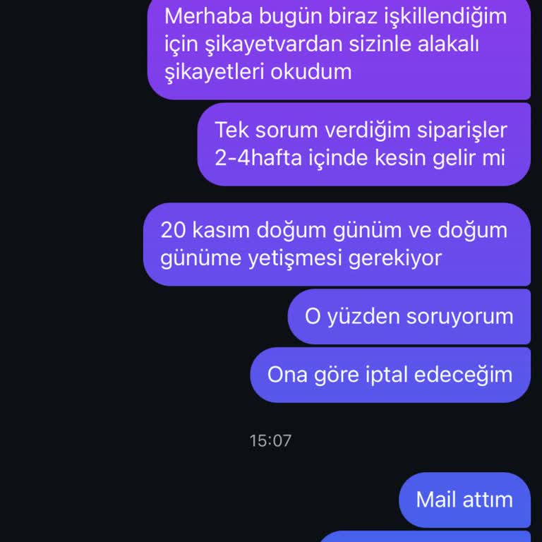 Doğum Günü Hediyem Tehlikede: Siparişime Yanıt Alamıyorum!