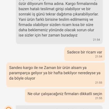 Sendeo Kargo İle Teslimat Sorunu