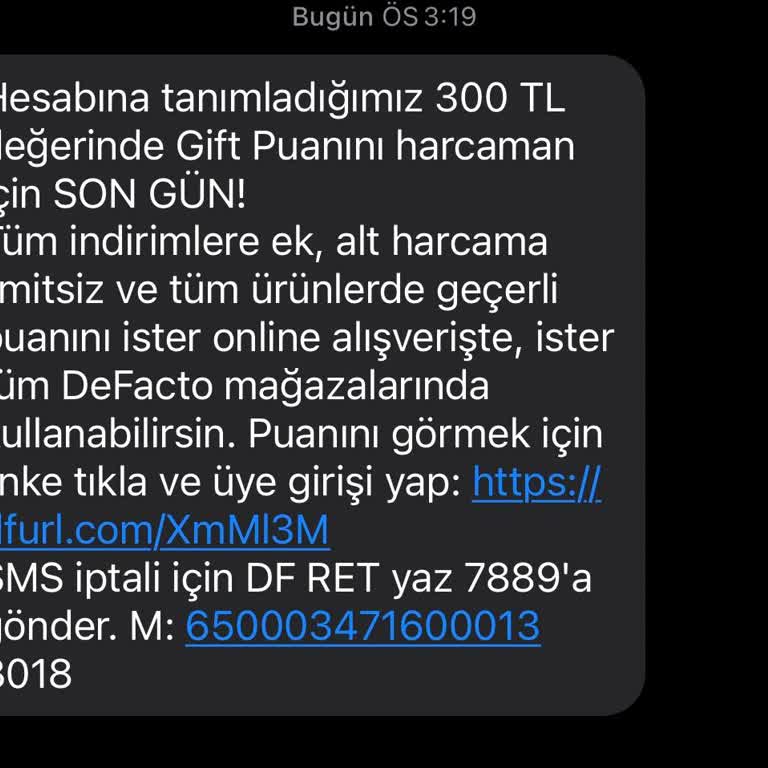Kullanılamayan Gift Puan Sorunu