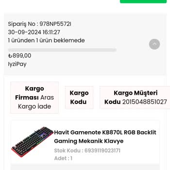 Havit İade Sürecinde Yaşanan Sorunlar Ve İletişim Eksikliği!