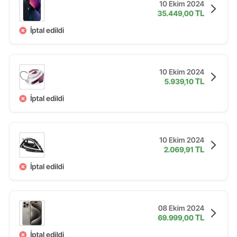 Hepsiburada'da Sürekli İptal Edilen Siparişler
