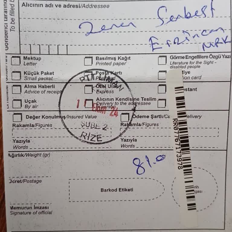 PTT Kargo'nun Teslimat Gecikmesi Mağduriyeti