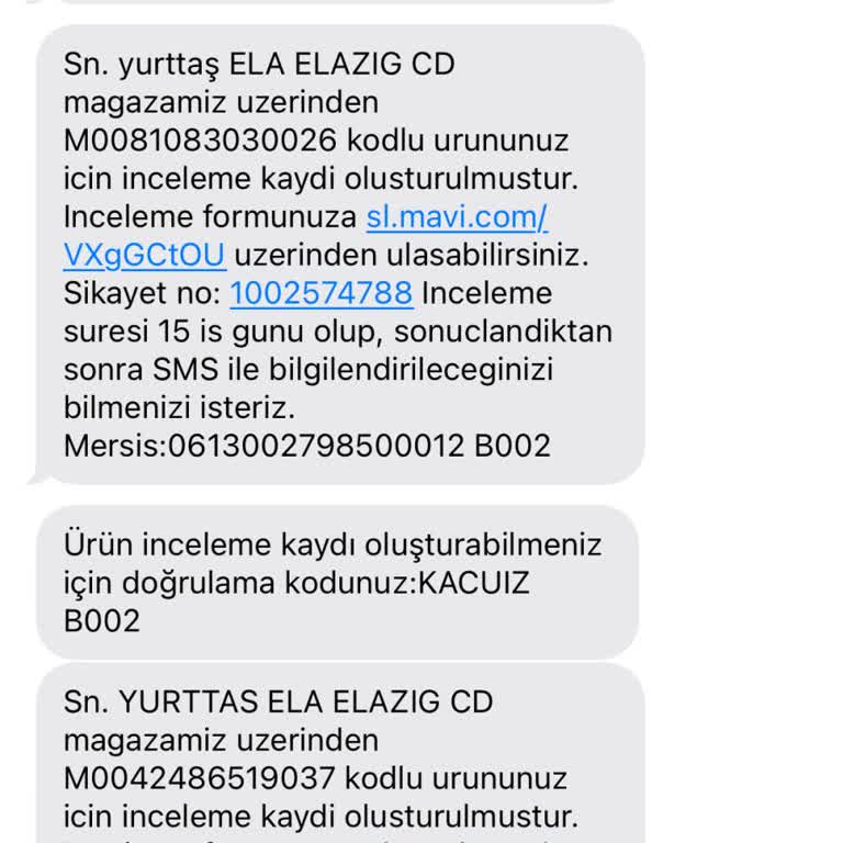 Mavi'den Garanti Kapsamında Yardım Alamıyorum