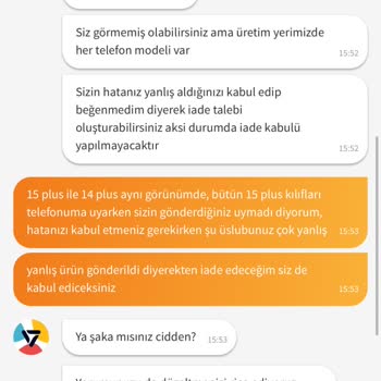 Satıcı Hatasını Kabul Etmiyor Ve Tehdit Ediyor