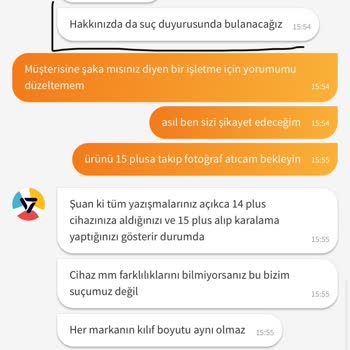 Satıcı Hatasını Kabul Etmiyor Ve Tehdit Ediyor