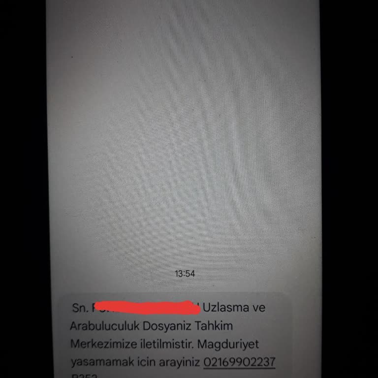Sahte Uzlaşma Mesajı Şikayeti!