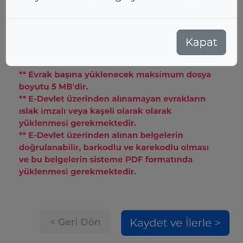 Burs Başvurusunda Evrak Güncelleme Sorunu