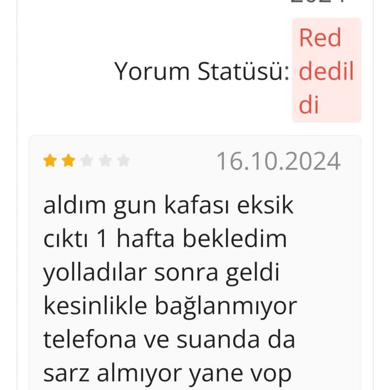 Eksik Ve Bozuk Gelen Akıllı Saat Sorunu