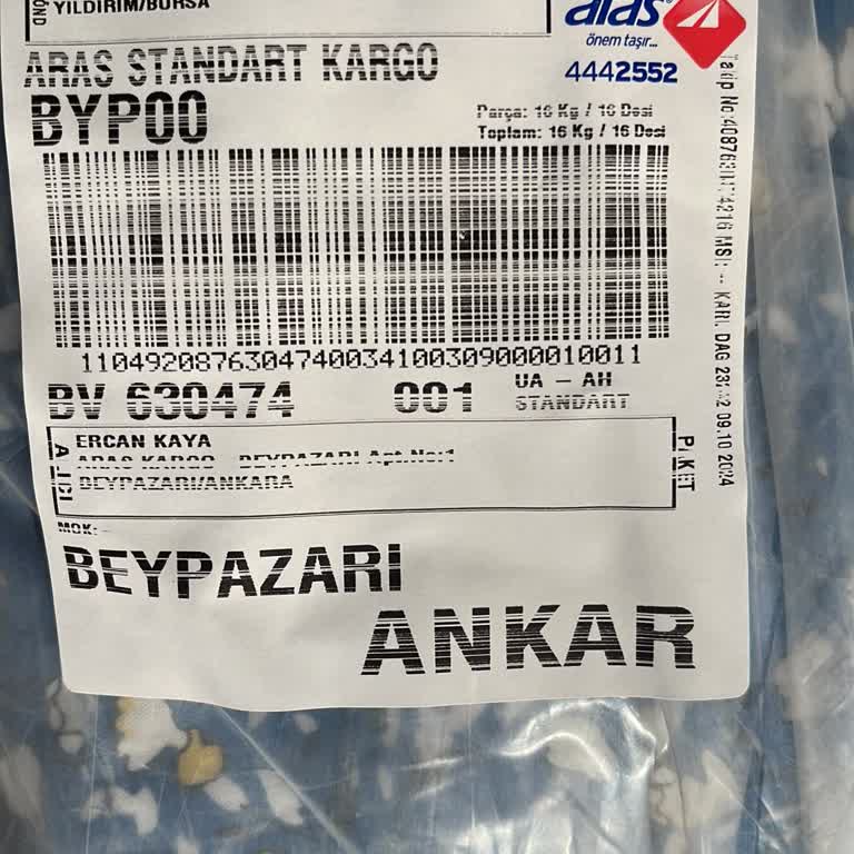 Aras Kargo'da Bilgilendirme Ve Ödeme Sorunu
