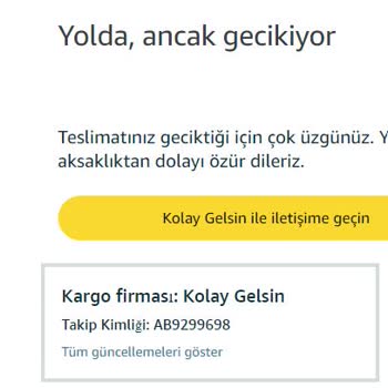 Kolay Gelsin Kargo Dağıtımında Yanıltıcı Sistem Hatası