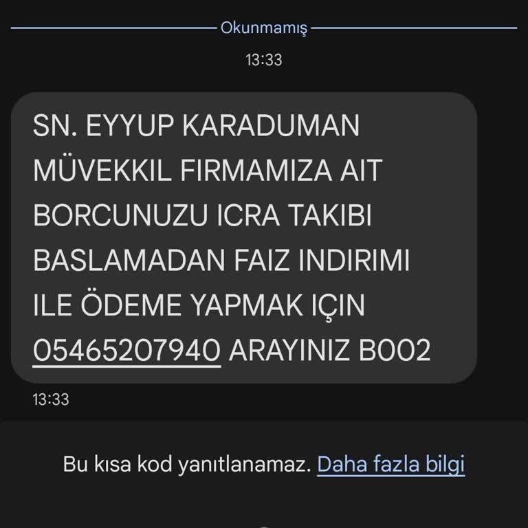Haksız Borç İddiası Ve Rahatsız Edici Talepler