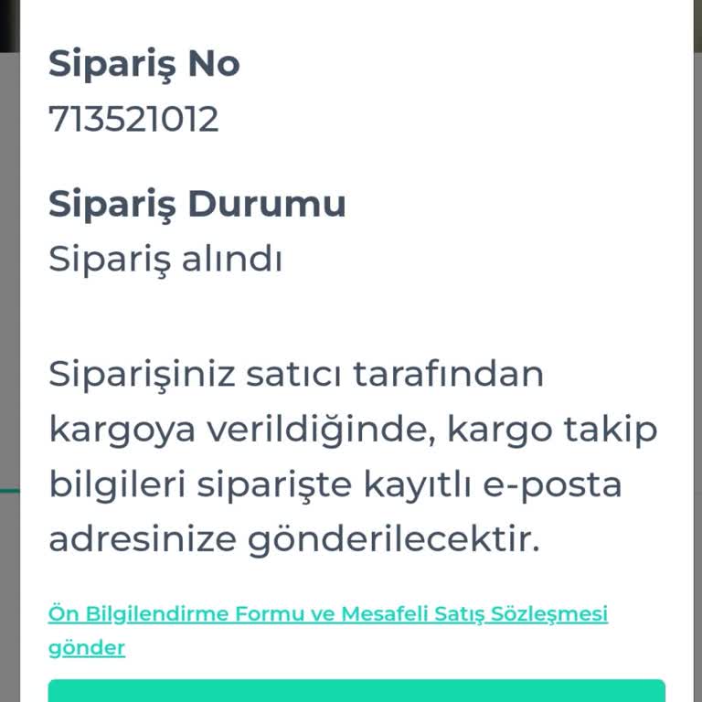İptal Edilemeyen Sipariş Sorunu