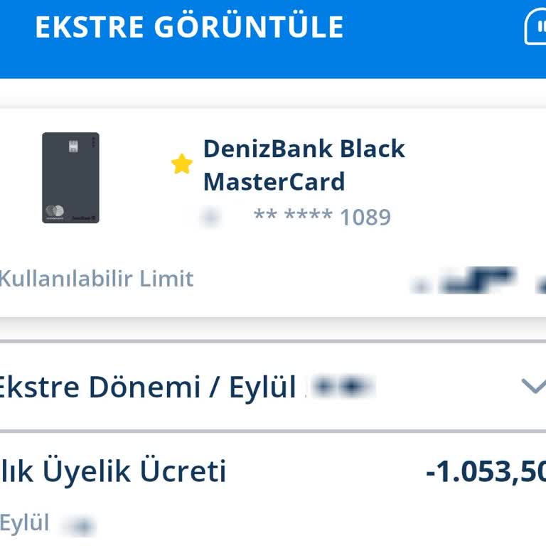 Denizbank Kart Aidat Ücreti İadesi Talebi