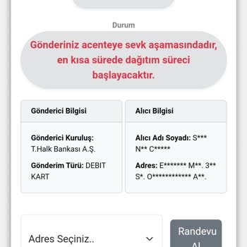 Kuryenet İle Kart Teslimatında Yaşanan Sorun
