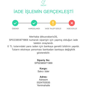 Yanlış İade Süreci Ve Alıcı Koruma Paketi Sorunu