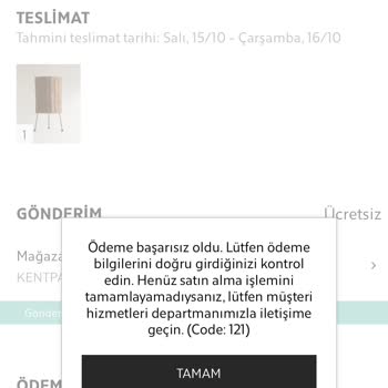 Zara Home Online Alışverişinde Ödeme Sorunu Ve İade Mağduriyeti