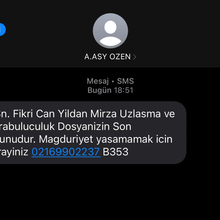 Yanıltıcı Arabuluculuk Mesajları Hakkında Şikayet