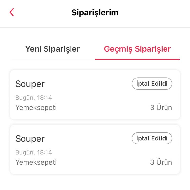 Yemeksepeti Siparişim Kayboldu Ve İptal Edildi